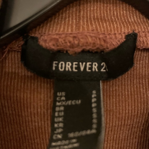 Forever 21 bronze mock neck tee dress s - Picture 2 of 4